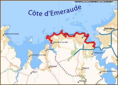 Itinéraire de Saint Malo (35) à Saint Briac sur Mer (35)