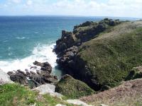 Les falaises entre Beg an Fry et la Pointe de Runglaz