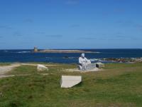 Statue en hommage aux carriers de l'Ile Grande