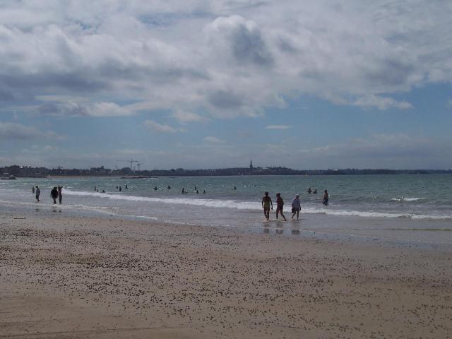 Saint Malo depuis la Plage du Minihic