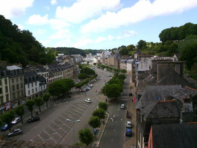 Vue sur le Port de Morlaix depuis le viaduc ferroviaire