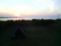 Coucher de soleil au Camping de la Grève Blanche Saint Michel